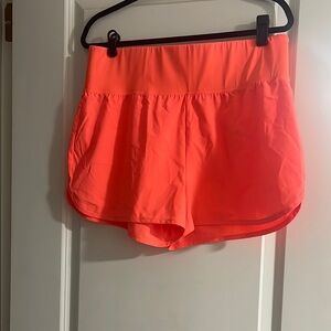 Talbots Orange Athletic Shorts Lightweight Elastic Waist